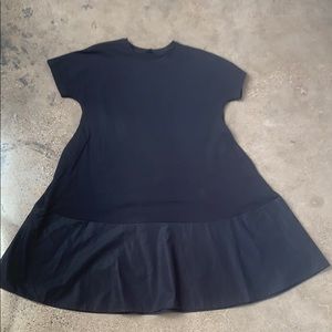 COS black cotton mini dress, only worn once!